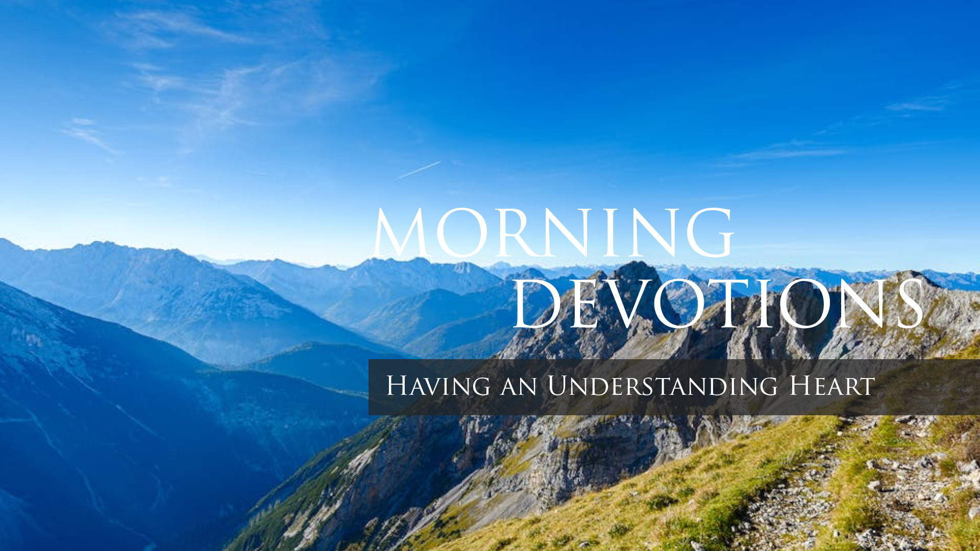 Daily Devotions - Bible Baptist Church